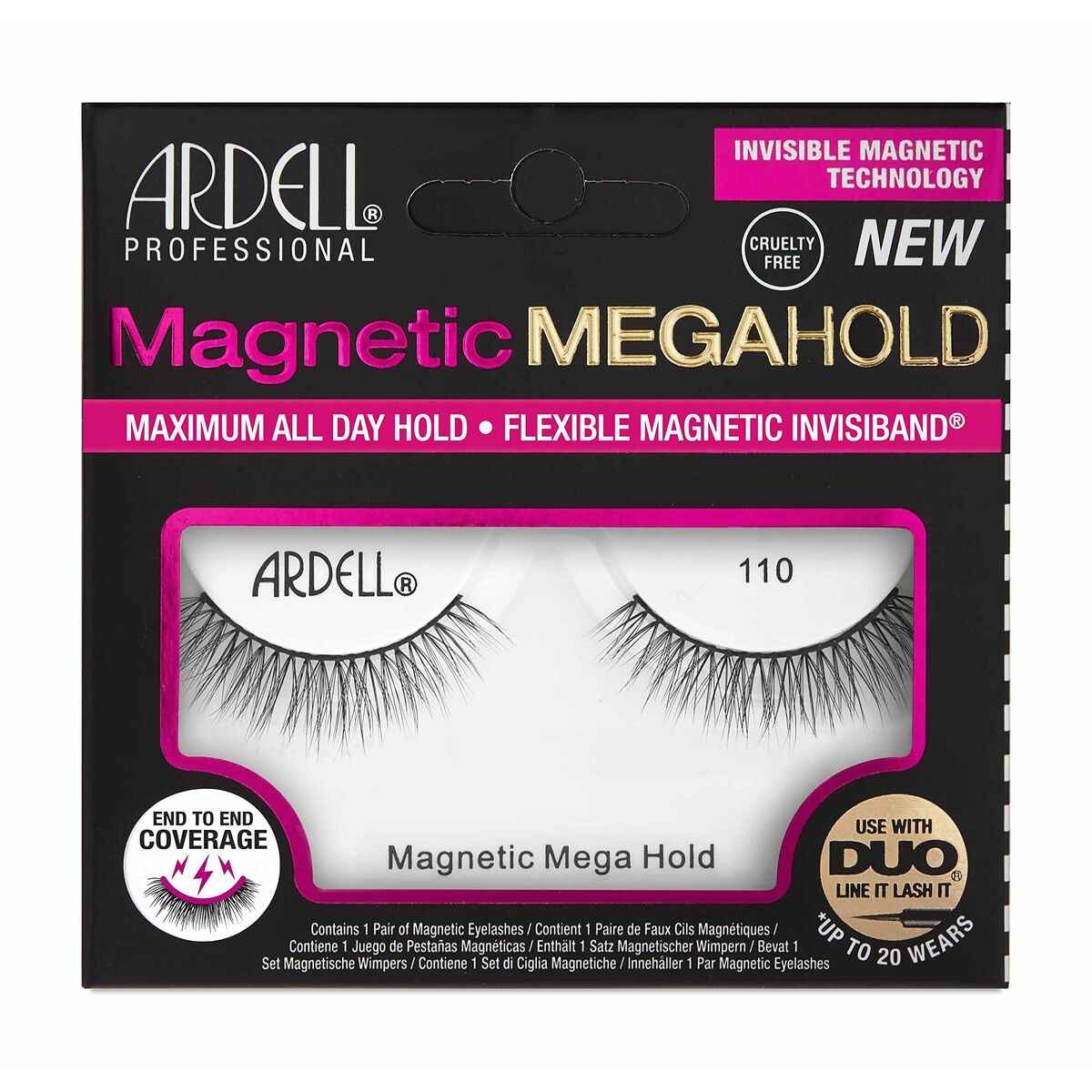 False Eyelashes Ardell Magnetic Megahold Nº 110 (1 Unit) Ardell