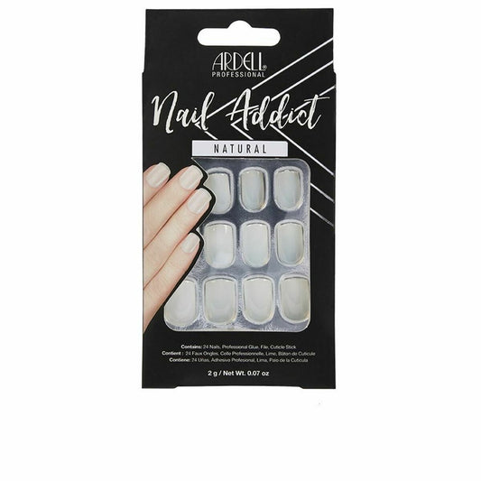 False nails Ardell Nail Addict Natural Squared (24 pcs)