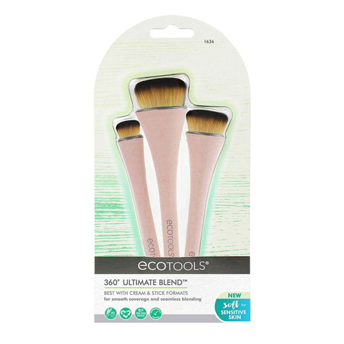 Make-up Brush 360º Ultimate Ecotools 1636 (2 pcs) 3 Pieces Ecotools