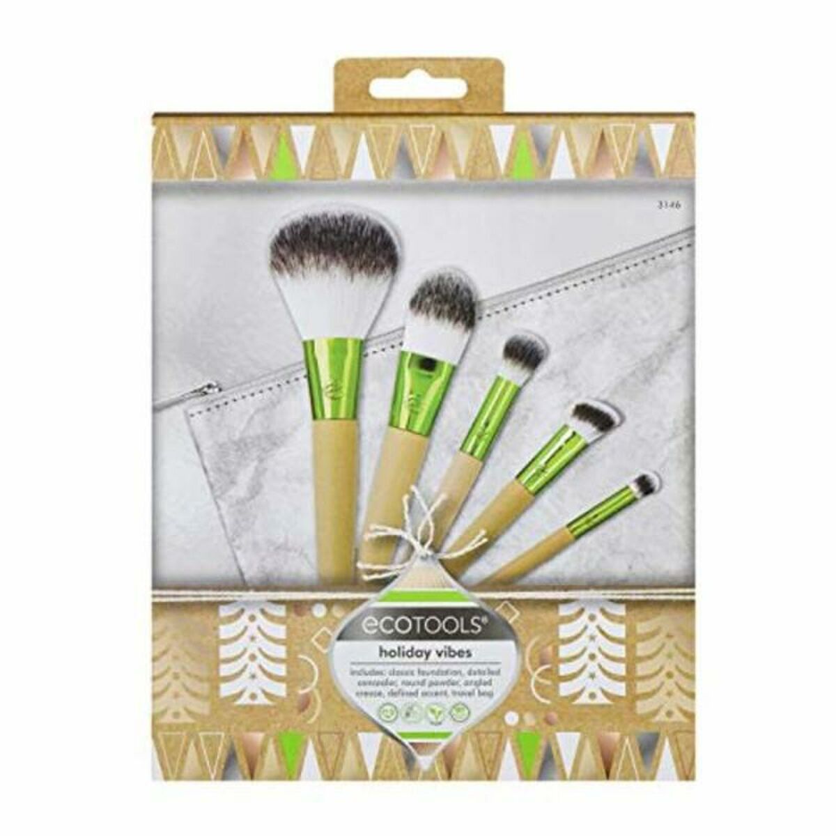 Set of Make-up Brushes Holiday Vibes Ecotools 3146 6 Pieces (6 pcs) Ecotools