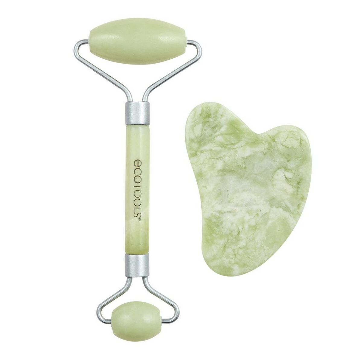 Anti-Ageing Treatment for Face and Neck Ecotools Jade Jade Set 2 Pieces