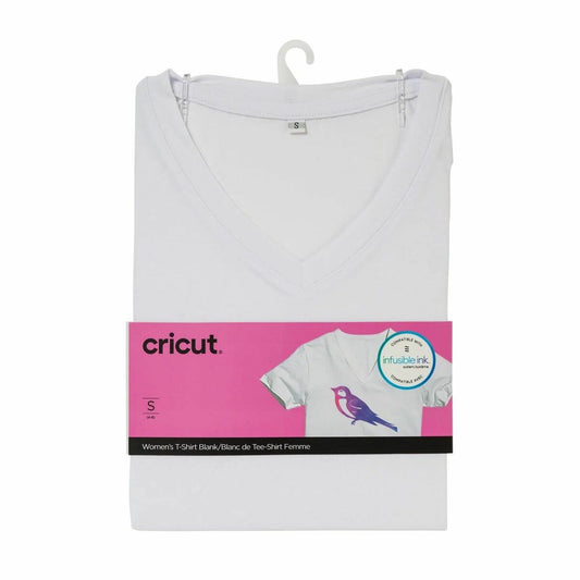 Customisable T-shirt for cutting plotter Cricut Women's White (S) Cricut