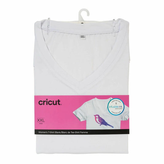 Customisable T-shirt for cutting plotter Cricut Women's White Lady Cricut