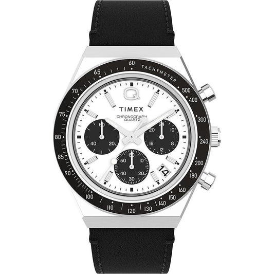 Men's Watch Timex Q DIVER CHRONO White Black (Ø 40 mm) Timex