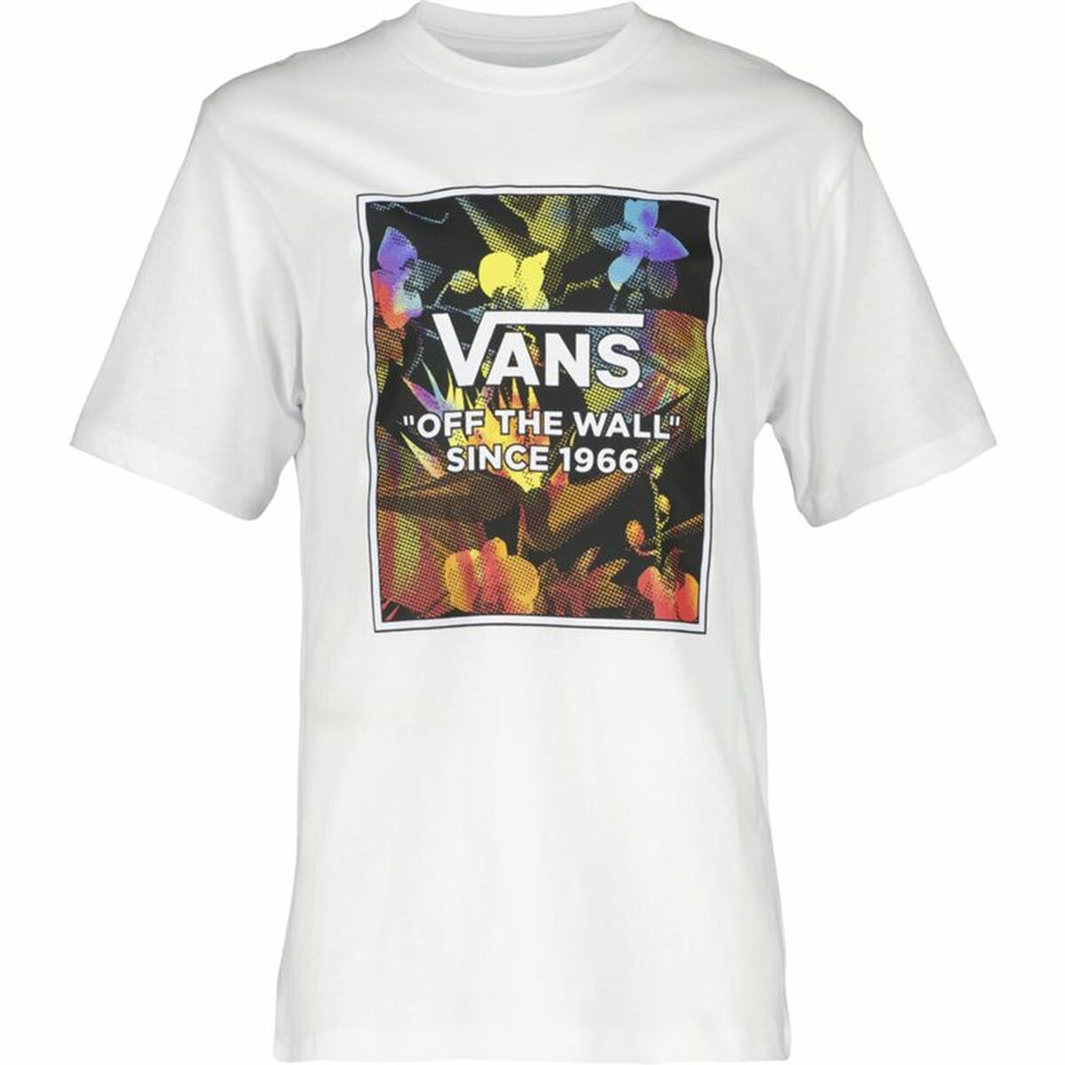 Children’s Short Sleeve T-Shirt Vans Flowers White Vans