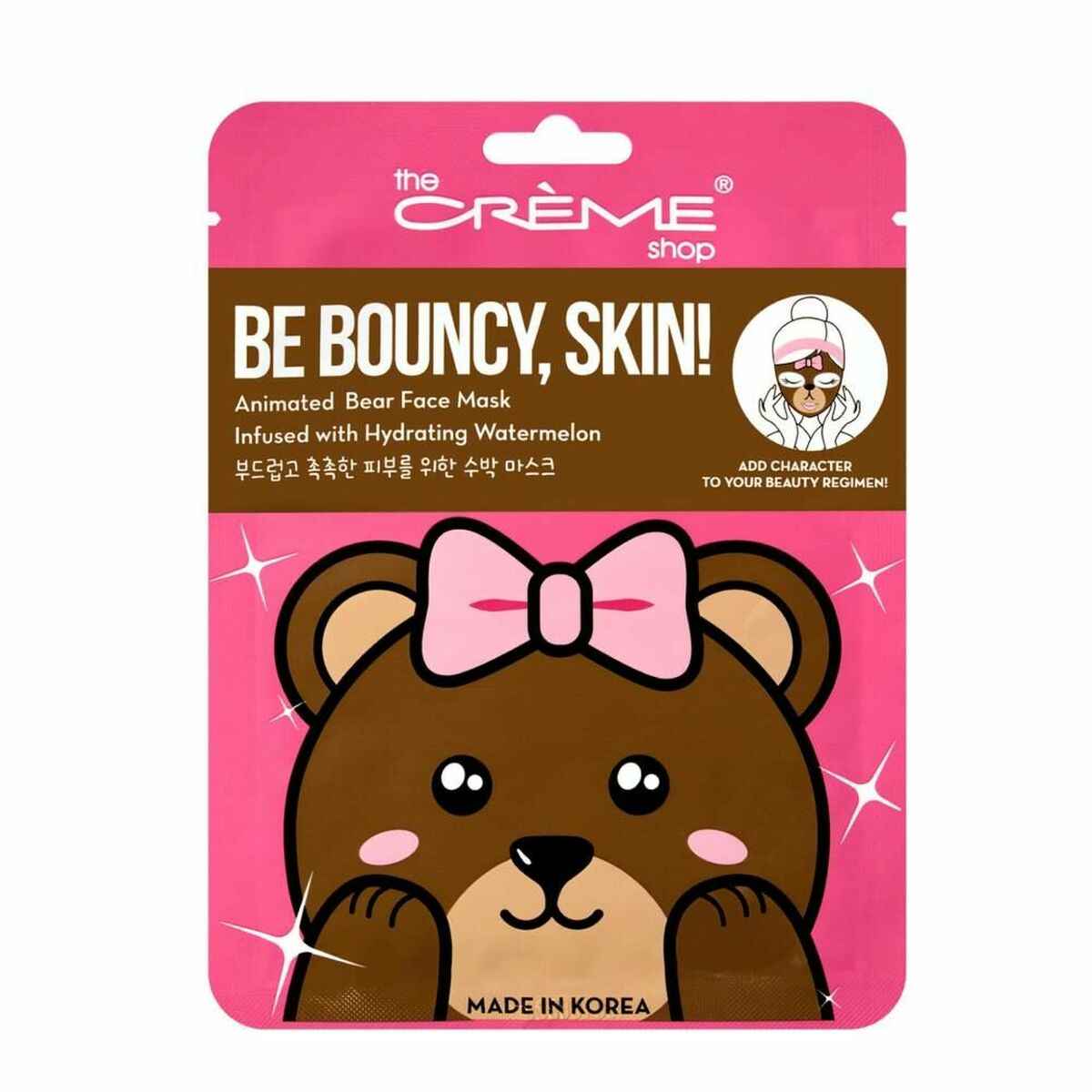 Facial Mask The Crème Shop Be Bouncy, Skin! Bear (25 g) The Crème Shop