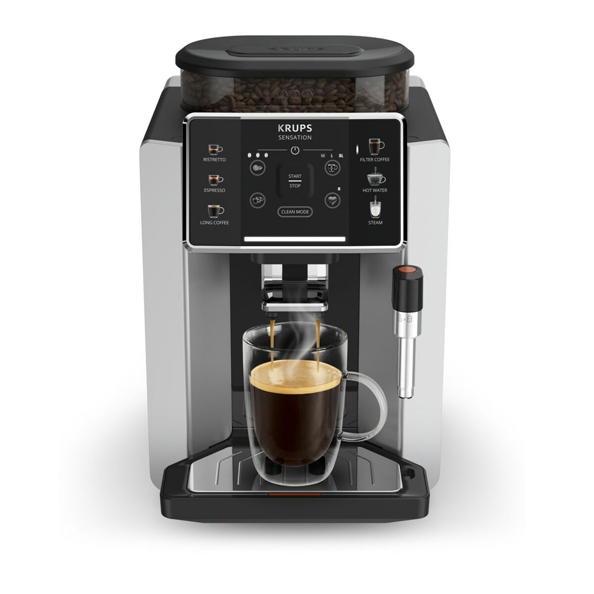 Superautomatic Coffee Maker Krups EA910E10 Black Aluminium 1450 W 15 bar 1,7 L