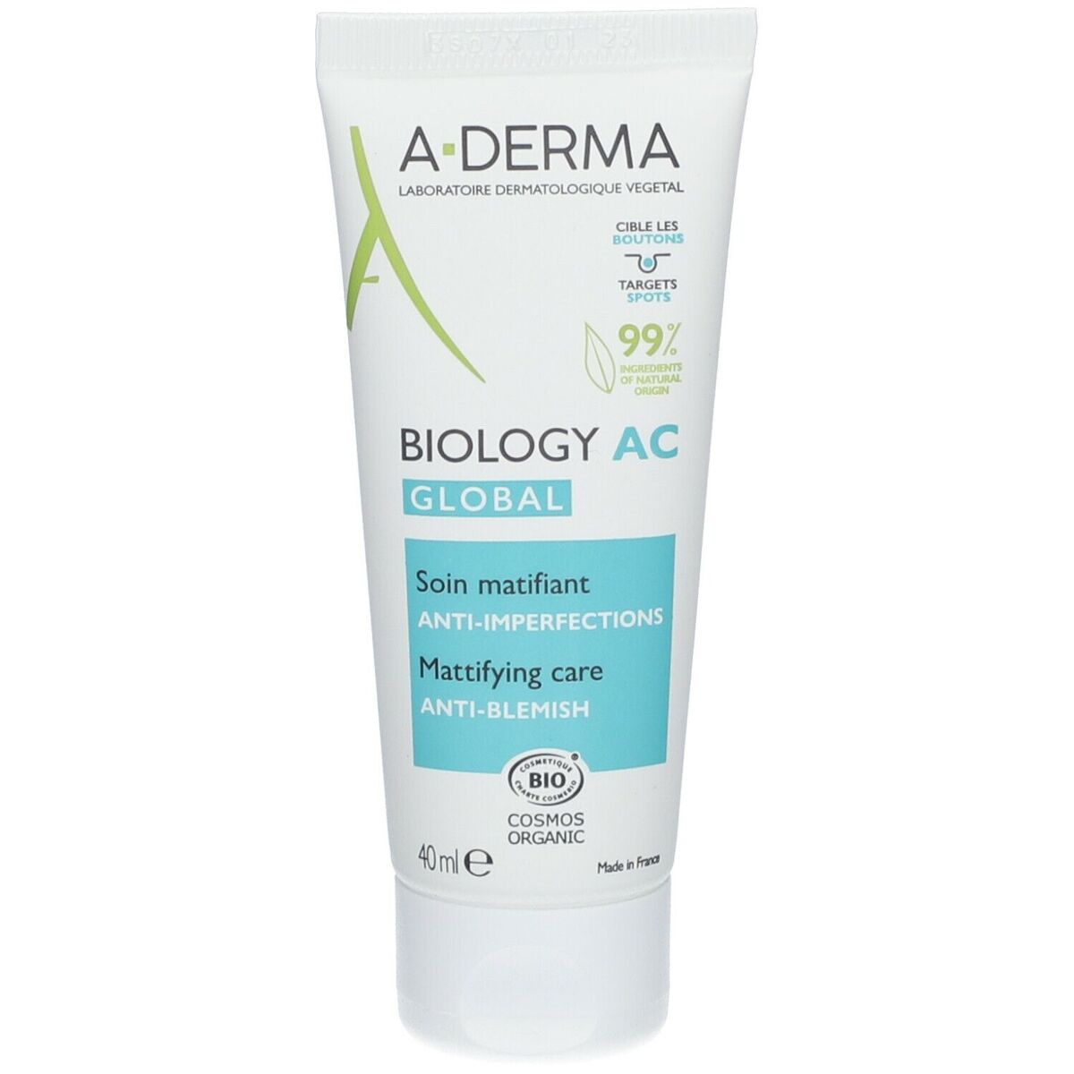 Day Cream A-Derma Biology Ac Global Soin Matifiant Anti-Imperfection A-Derma