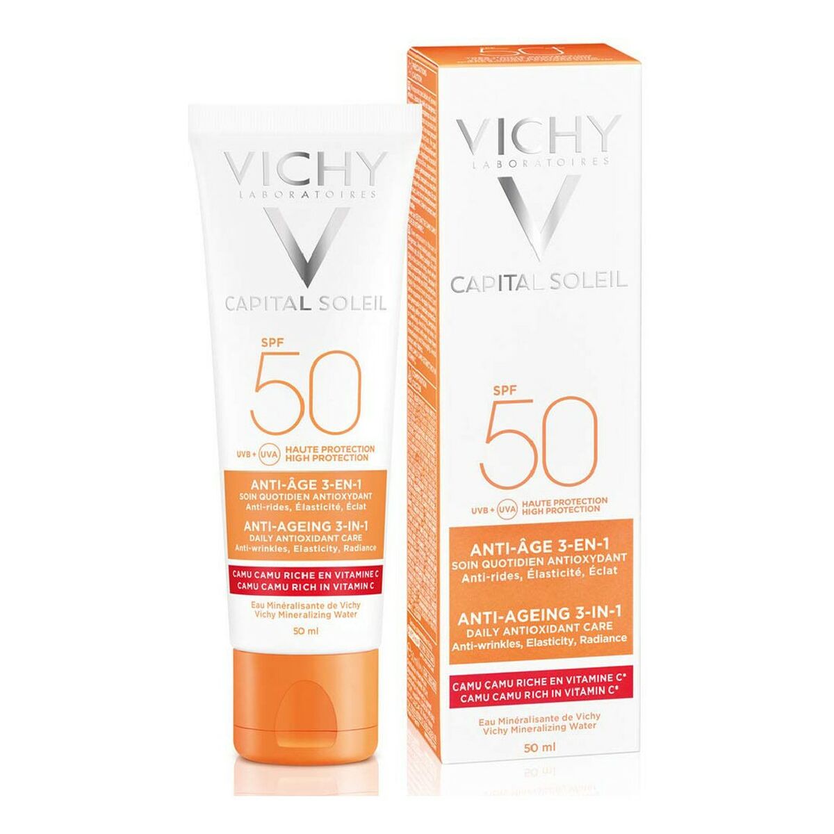 Anti-Ageing Cream Capital Soleil Vichy VCH00115 Antioxidant 3-in-1 50 ml