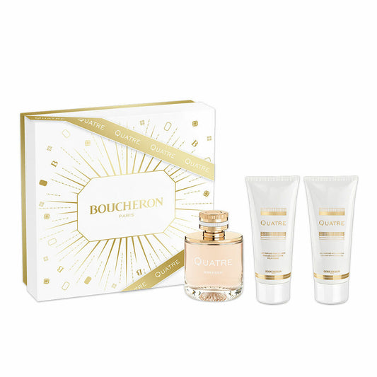 Women's Perfume Set Boucheron QUATRE POUR FEMME EDP 3 Pieces