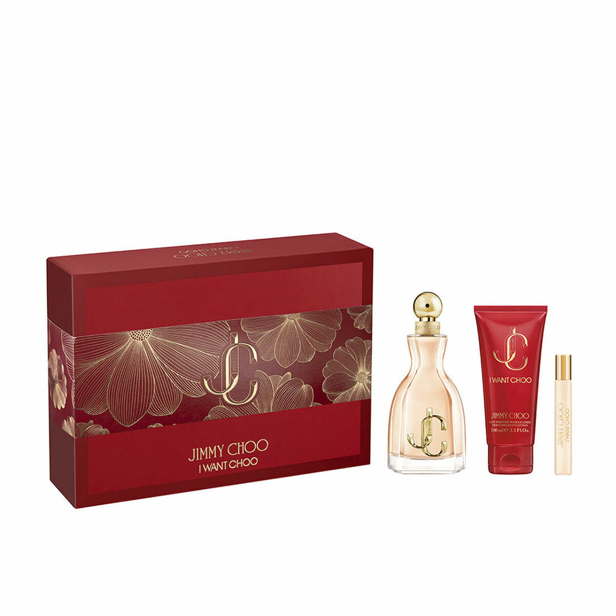 Women's Perfume Set Jimmy Choo I WANT CHOO EDP 3 Pieces