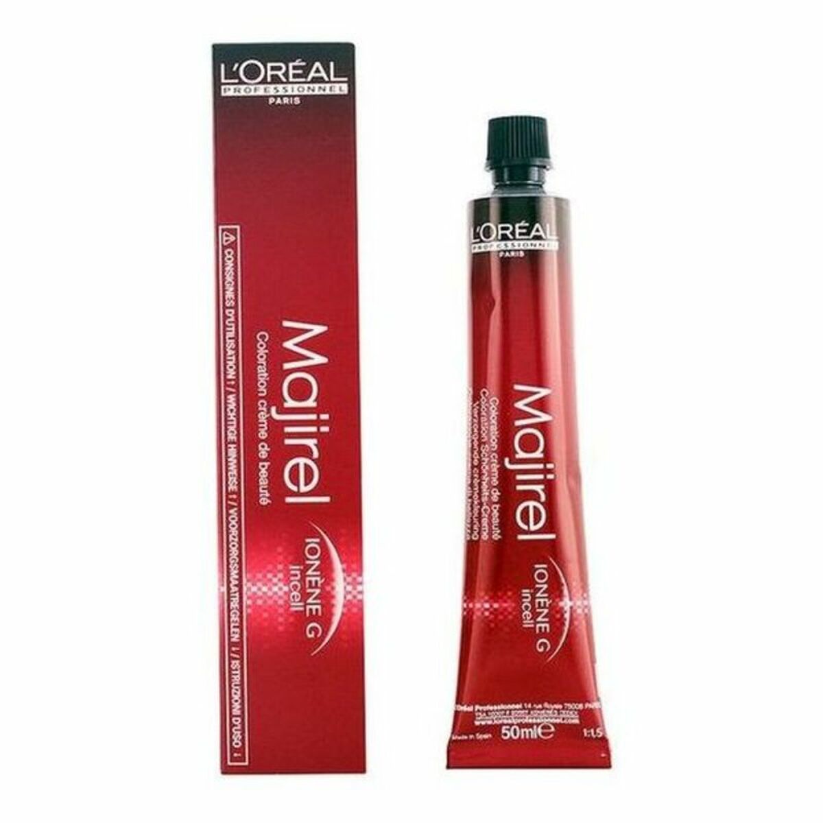 Permanent Dye Majirel L'Oreal Professionnel Paris Majirel Nº 1 50 ml LOreal Professionnel Paris