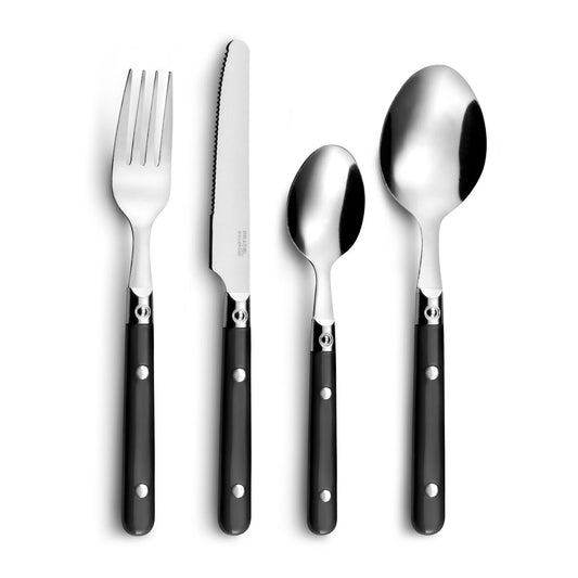 Cutlery Set Amefa Saxo Metal Bicoloured 16 Pieces (25 cm) Amefa