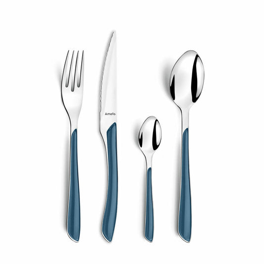 Cutlery Amefa Eclat Navy Blue Metal (24 pcs) Amefa