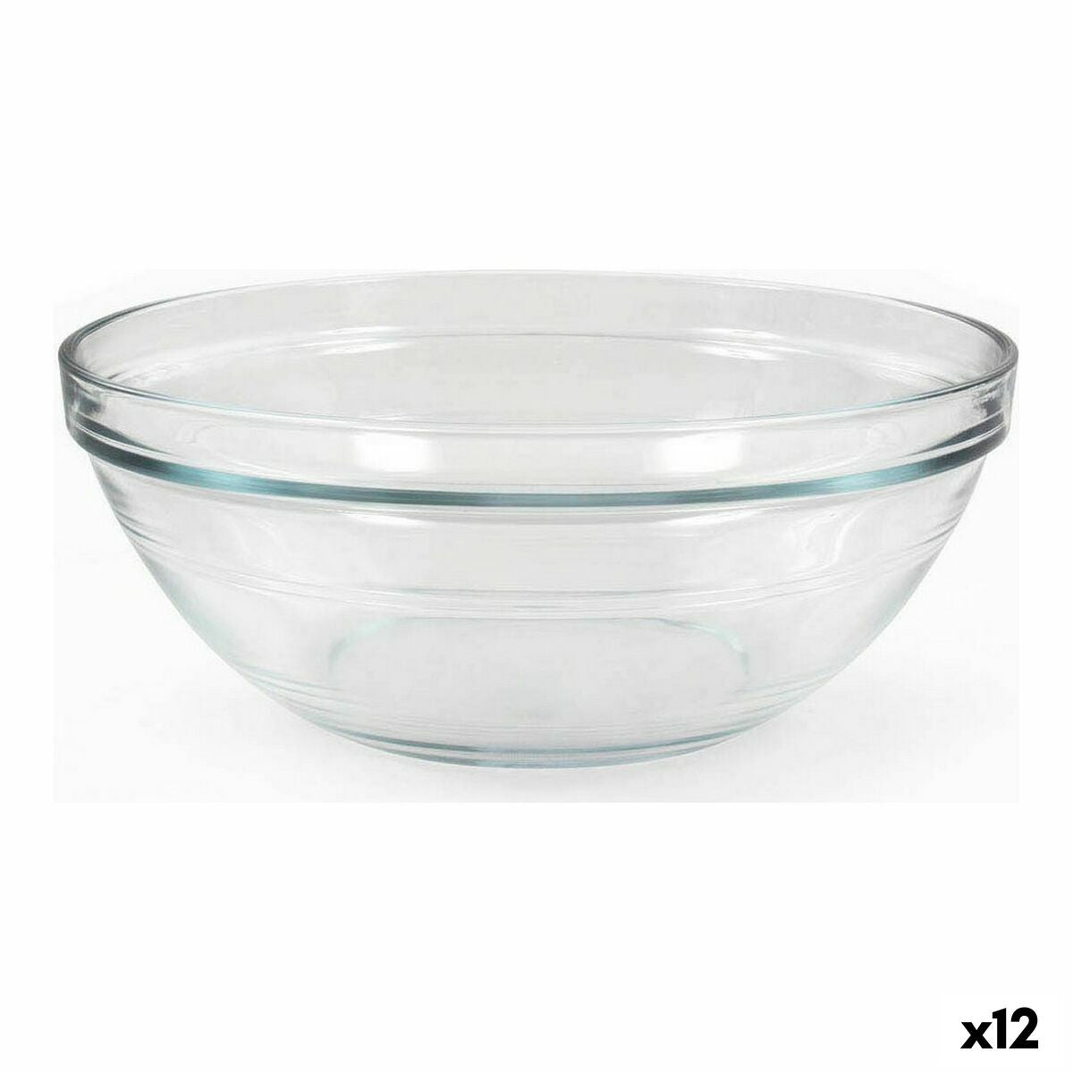 Salad Bowl Duralex Lys Transparent Crystal 2,4 L (12 Units) Duralex