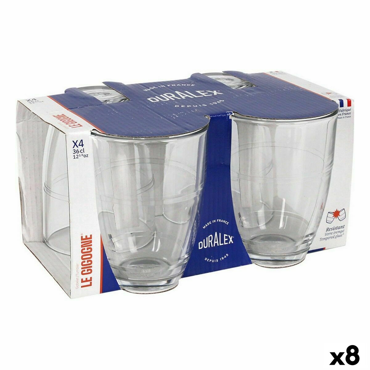 Set of glasses Duralex Gigogne 4 Pieces 360 ml (8 Units)