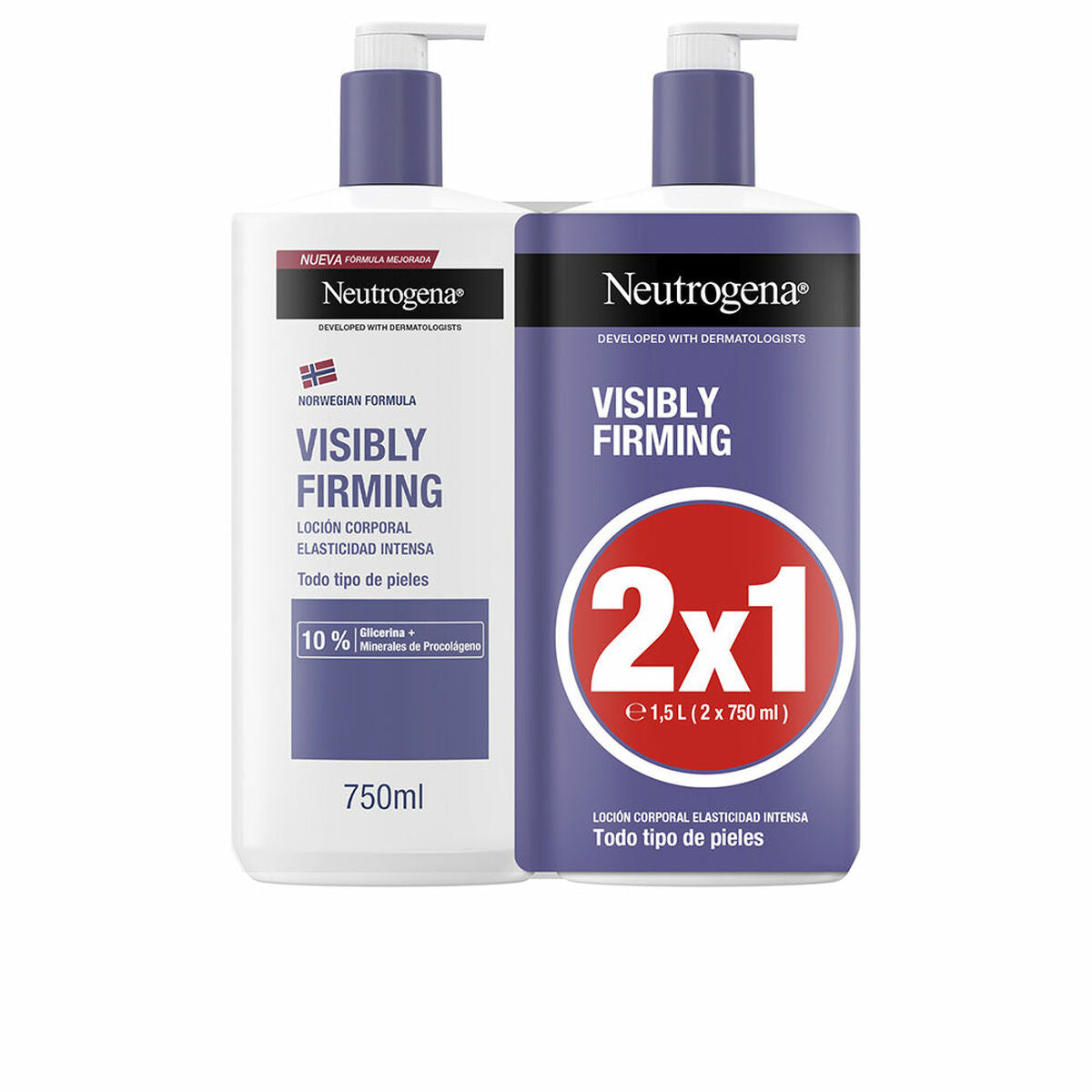 Body Lotion Neutrogena Visibly Firming 750 ml x 2