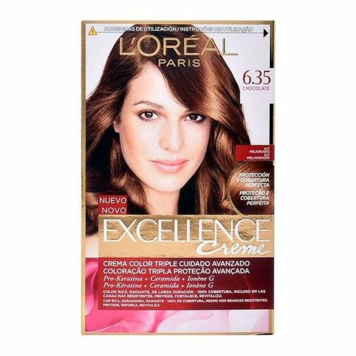 Permanent Dye Excellence L'Oreal Make Up Excellence Nº 9.0-rubio muy claro Nº 8.0-rubio claro 192 ml LOreal Make Up