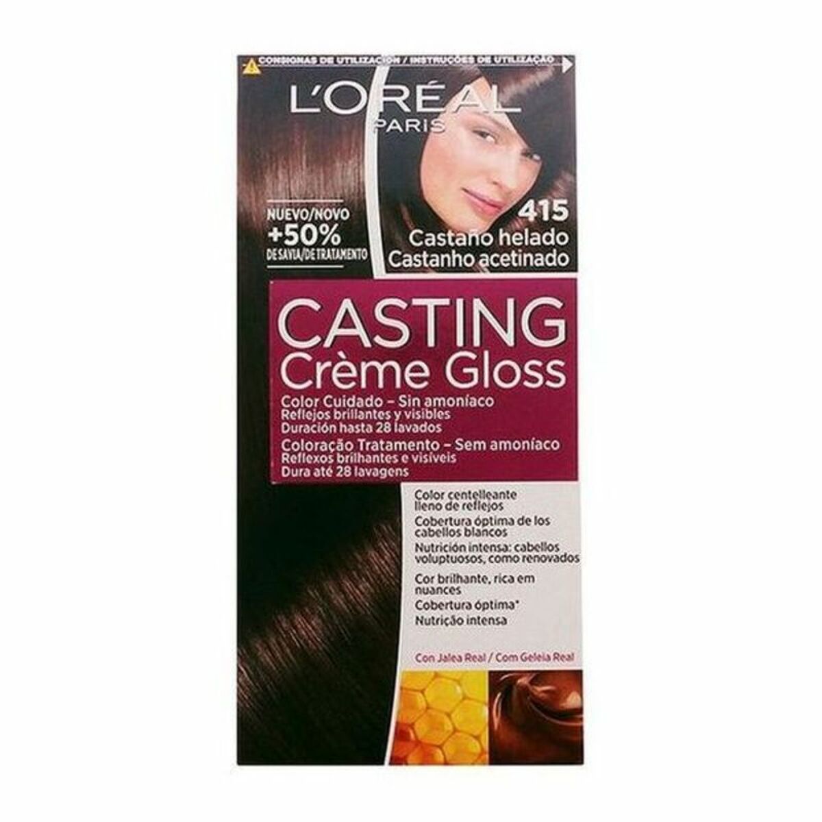 Dye No Ammonia Casting Creme Gloss L'Oreal Make Up Casting Creme Gloss Frozen Chestnut 180 ml LOreal Make Up