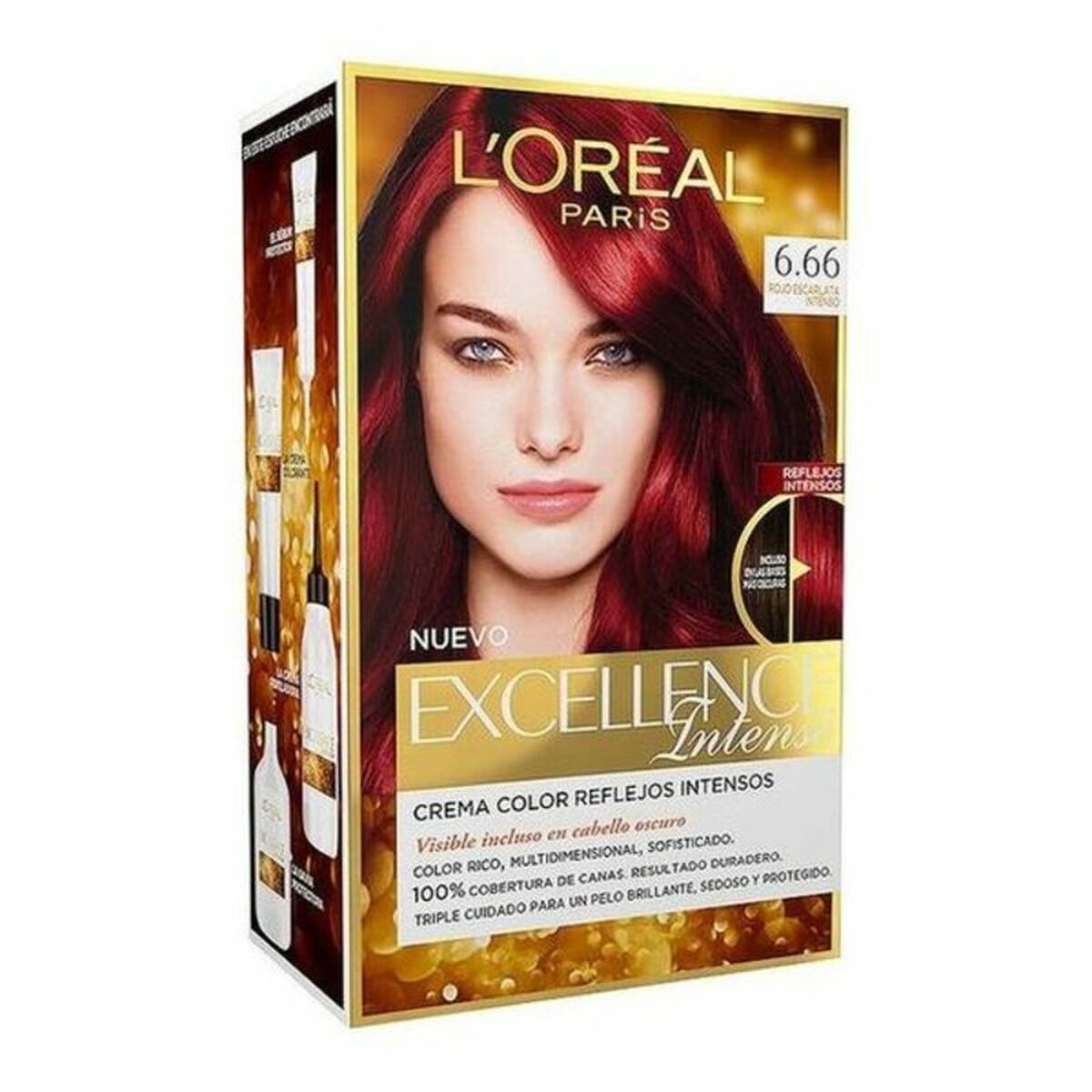 Permanent Dye Excellence Intense L'Oreal Make Up Excellence Intense Intense Scarlet Red (1 Unit) LOreal Make Up