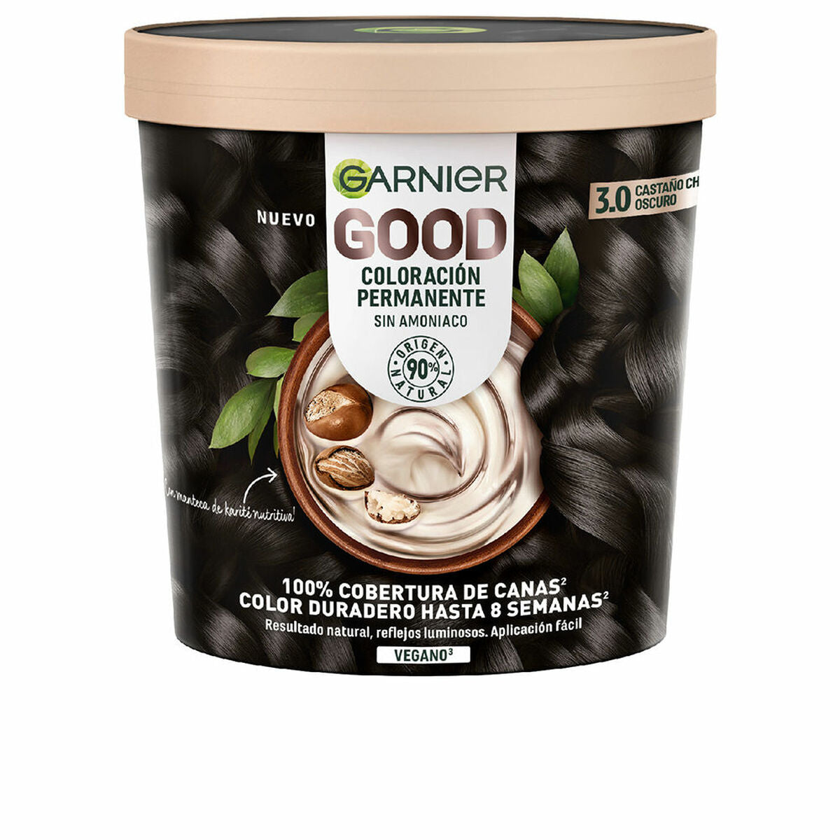 Permanent Dye Garnier Good Dark Brown Nº 3.0 (1 Unit) Garnier