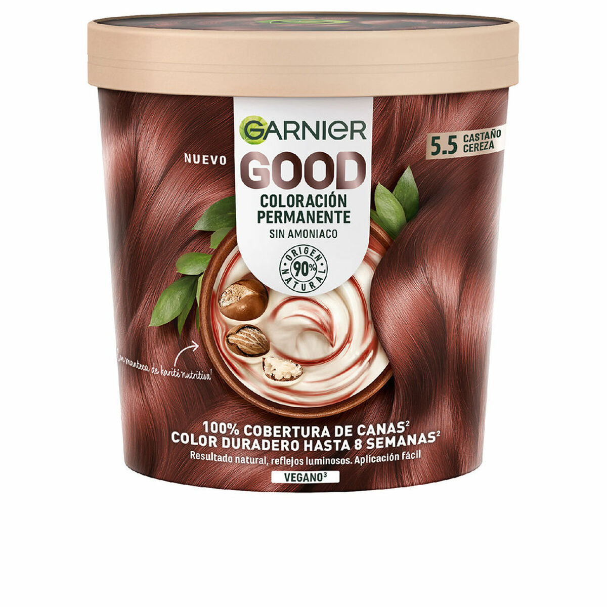 Permanent Dye Garnier Good Cherry Brown Nº 5.5 (1 Unit) Garnier