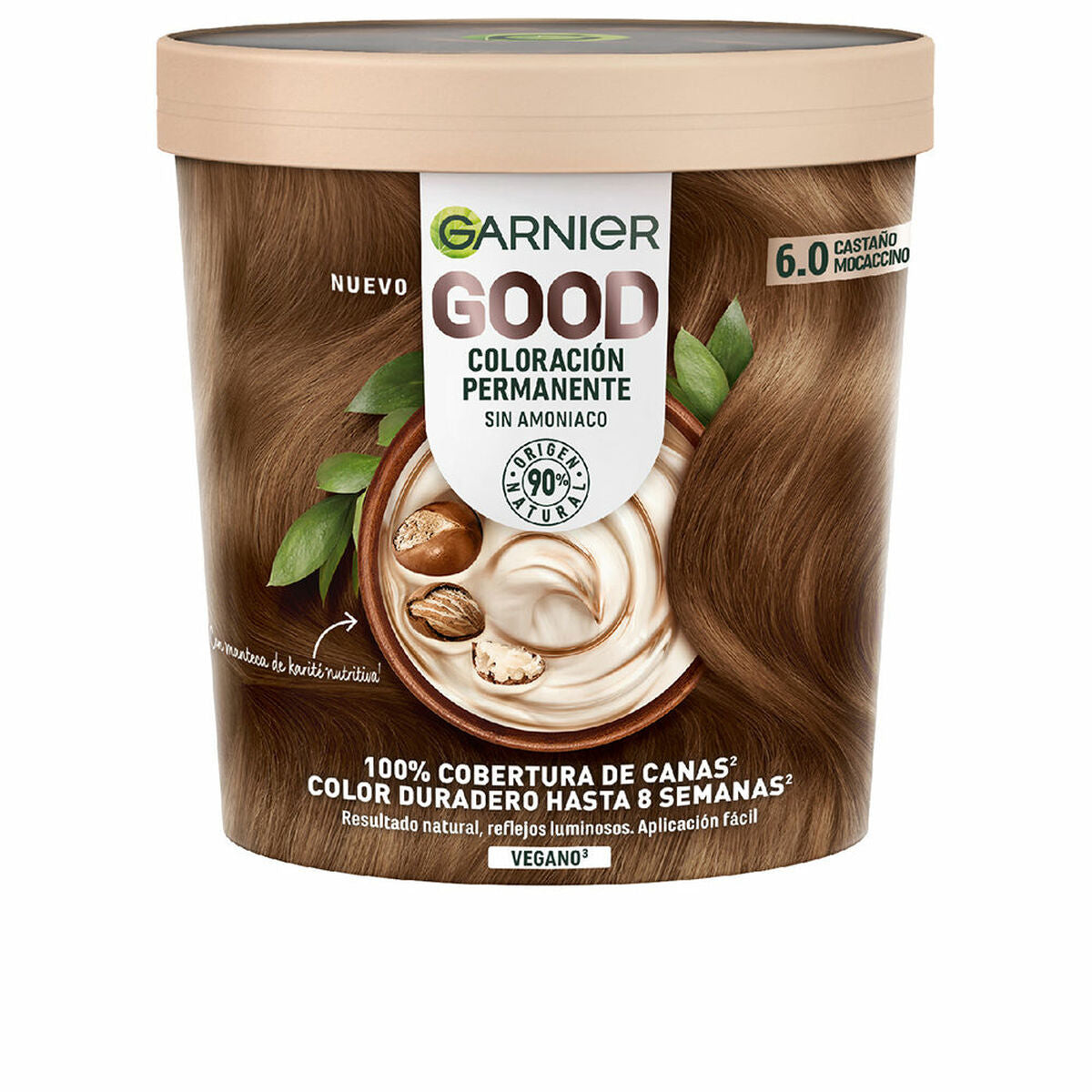 Permanent Dye Garnier Good Mocaccino Brown Nº 6.0 (1 Unit) Garnier