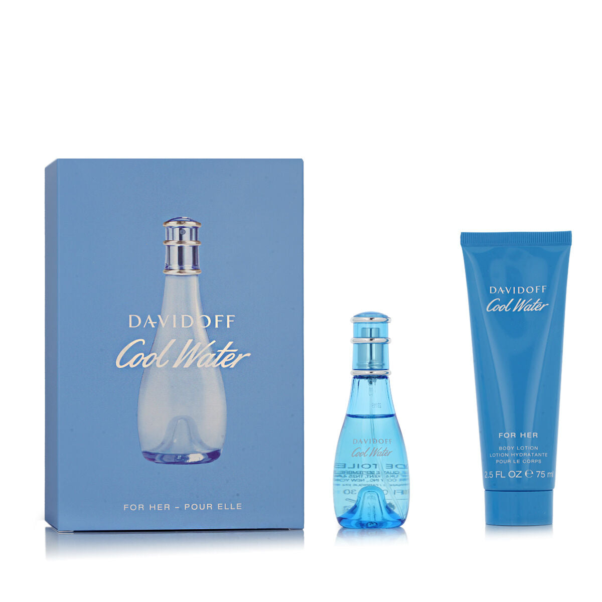 Women's Perfume Set Davidoff Cool Water 2 Pieces