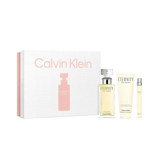 Women's Perfume Set Calvin Klein Eternity EDP 3 Pieces Calvin Klein