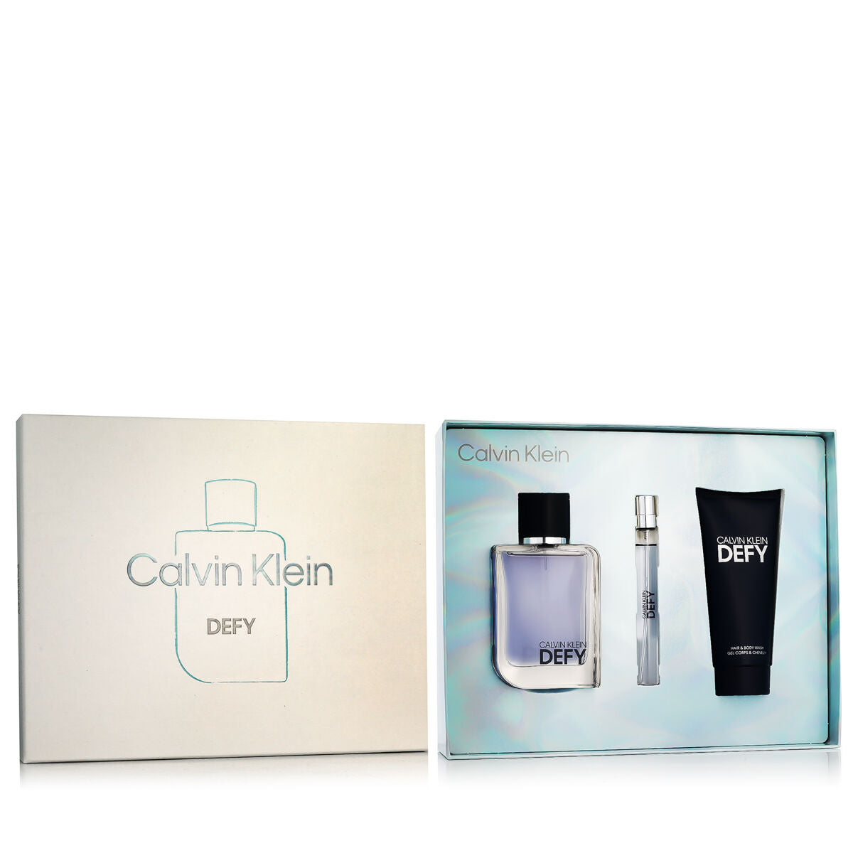 Men's Perfume Set Calvin Klein Defy 3 Pieces Calvin Klein