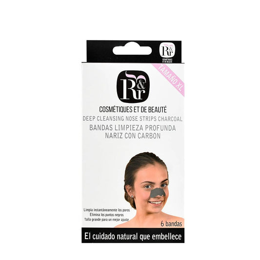 Pore Cleaning Strips Rose & Rose Charcoal 6 Units Rose and Rose