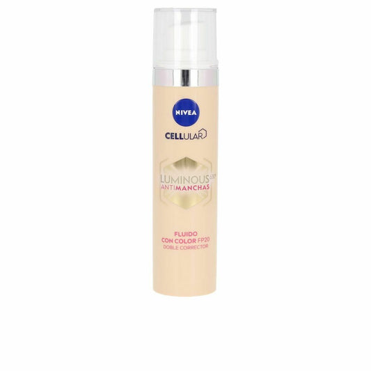 Hydrating Cream with Colour Nivea Luminous Antimanchas Spf 20 40 ml