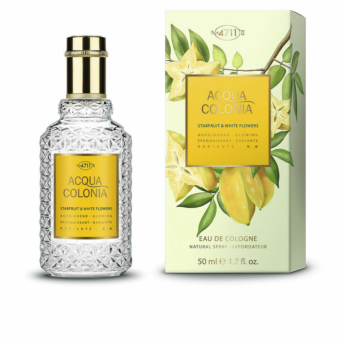 Unisex Perfume 4711 Acqua Colonia EDC 50 ml Carambola White flowers 4711