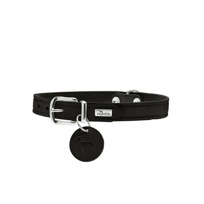 Dog collar Hunter Aalborg Black L 45-55 cm Hunter