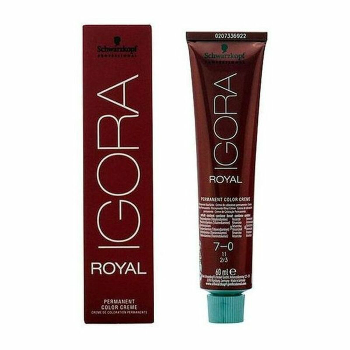 Permanent Dye Igora Royal Schwarzkopf 14608 7-0 Nº 7-0 Nº 9.0-rubio muy claro Nº 8.0-rubio claro 60 ml Schwarzkopf