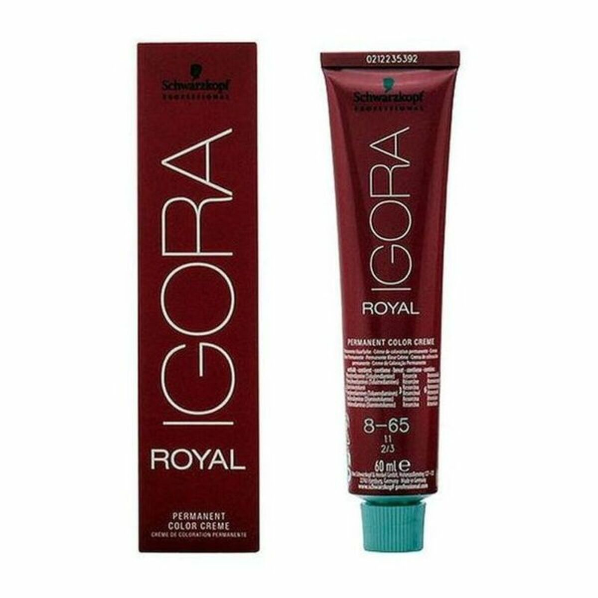 Permanent Dye Igora Royal Schwarzkopf Igora Royal 8-65 Nº 8-65 Nº 9.0-rubio muy claro Nº 8.0-rubio claro 60 ml