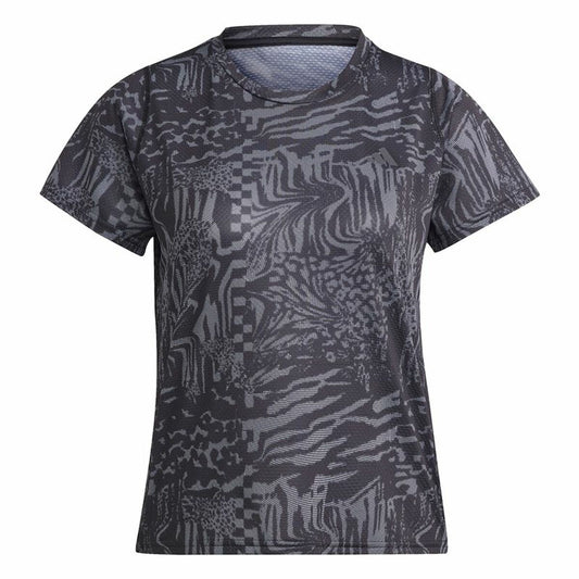 Women’s Short Sleeve T-Shirt Adidas Ri 3B Aop Black Adidas