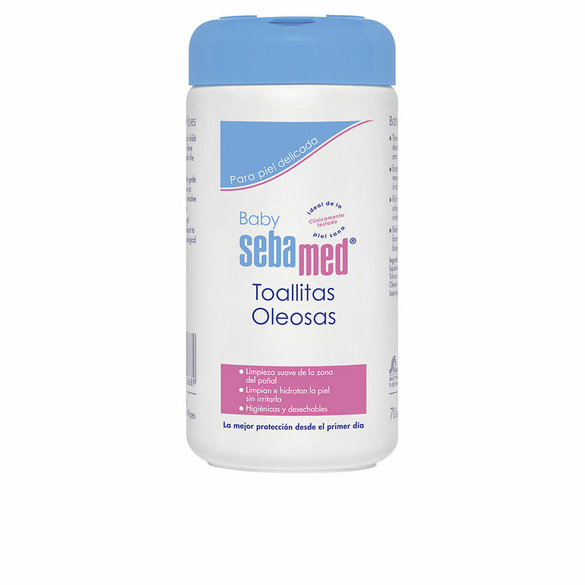 Moist Wipes Sebamed Oily (70 Units) Sebamed