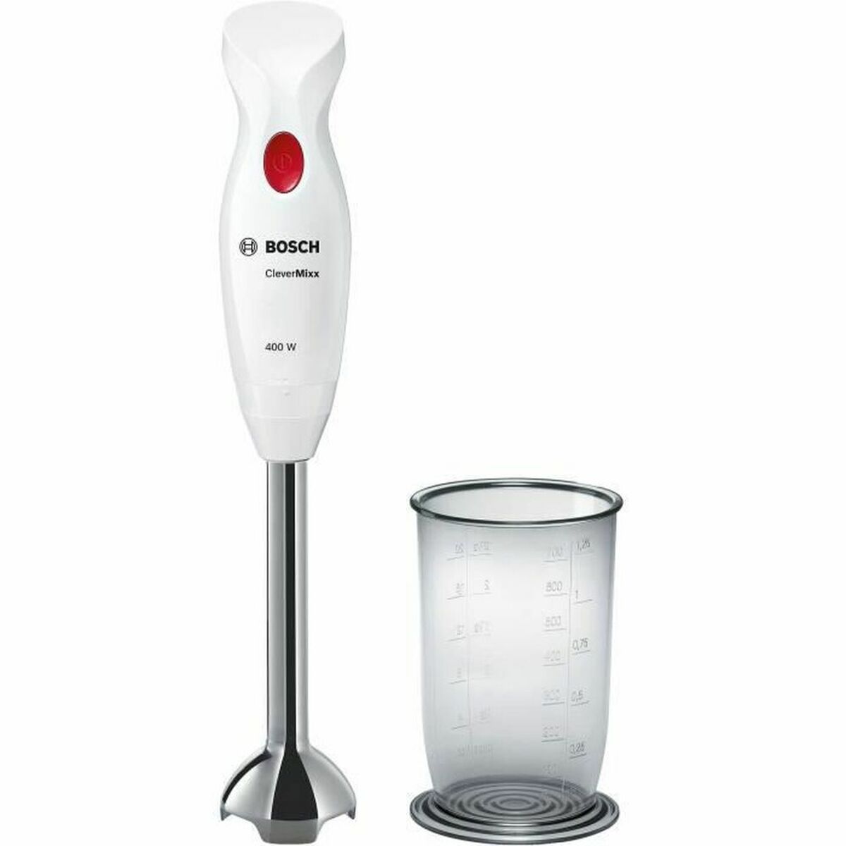 Hand-held Blender BOSCH MSM24100 CleverMixx White 400 W BOSCH