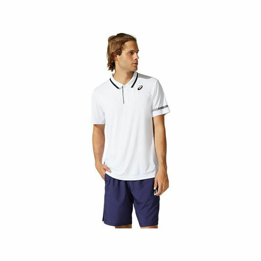 Men’s Short Sleeve Polo Shirt Asics Court White Asics