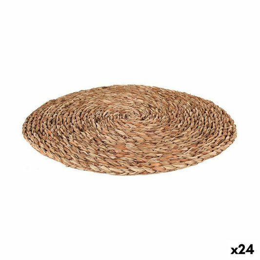 Table Mat Privilege Brown wicker Ø 45 cm (24 Units) Privilege