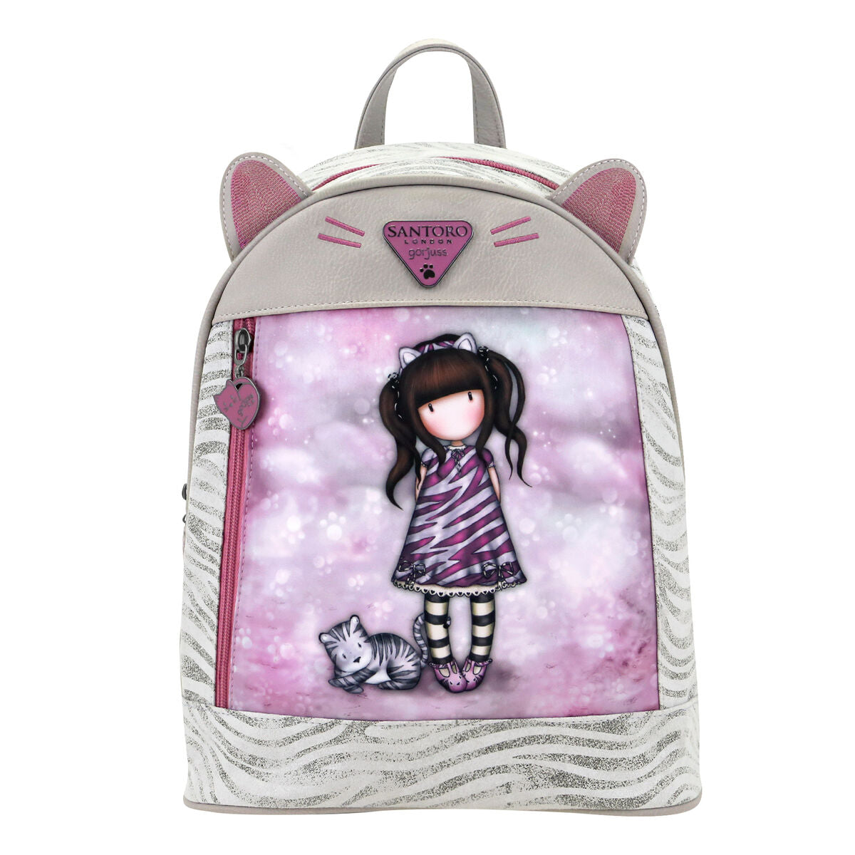 Casual Backpack Gorjuss Ruby wild Grey (25,5 x 31 x 10 cm) Gorjuss