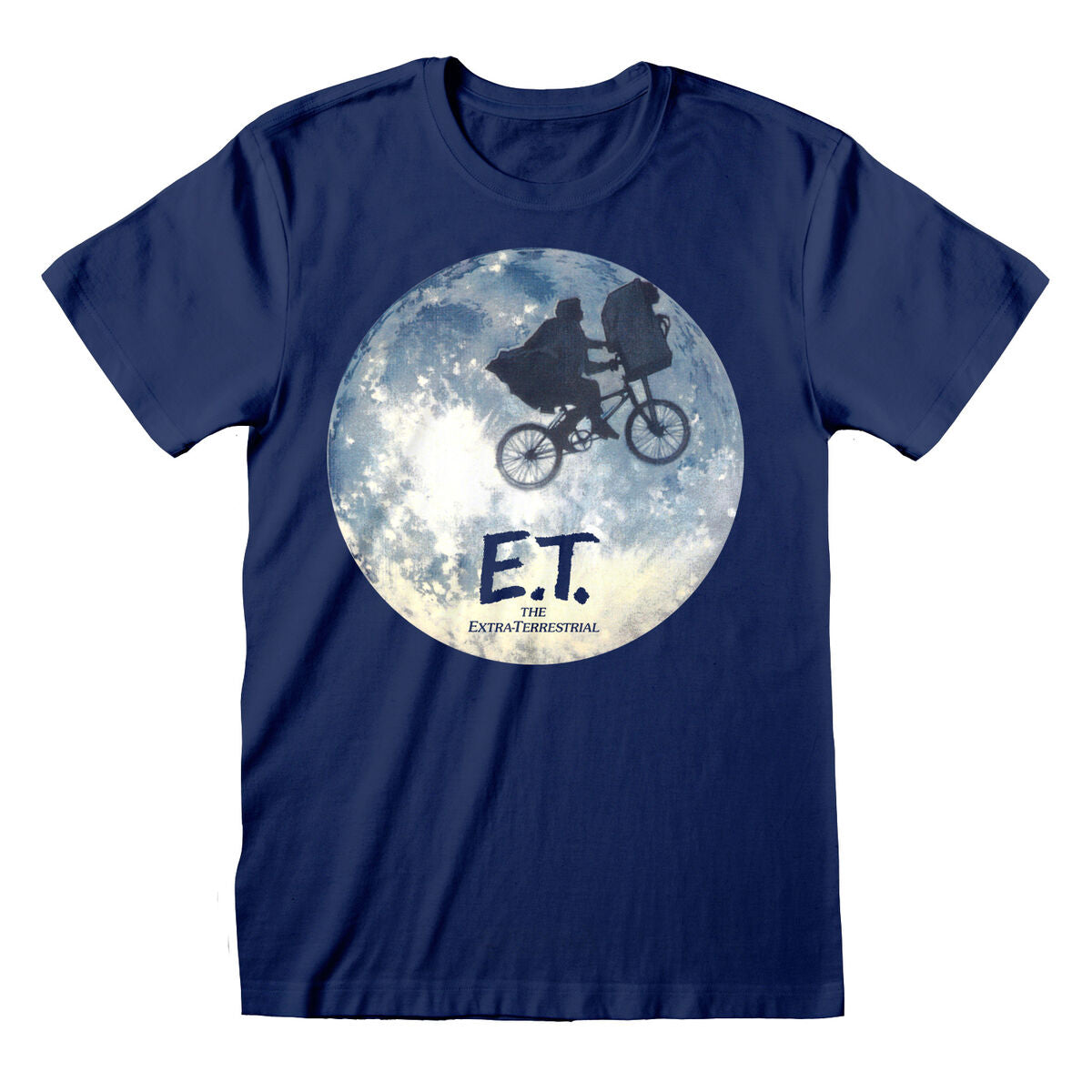 Short Sleeve T-Shirt E.T. Moon Silhouette Blue Unisex E.T.