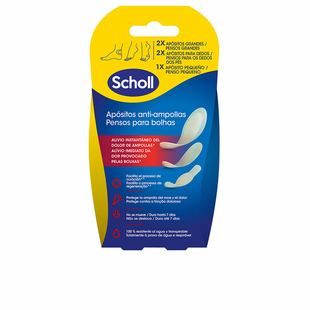 Plasters for blisters Scholl Apósitos 5 Units