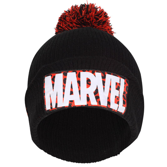 Hat Marvel Leopard Logo Black Marvel