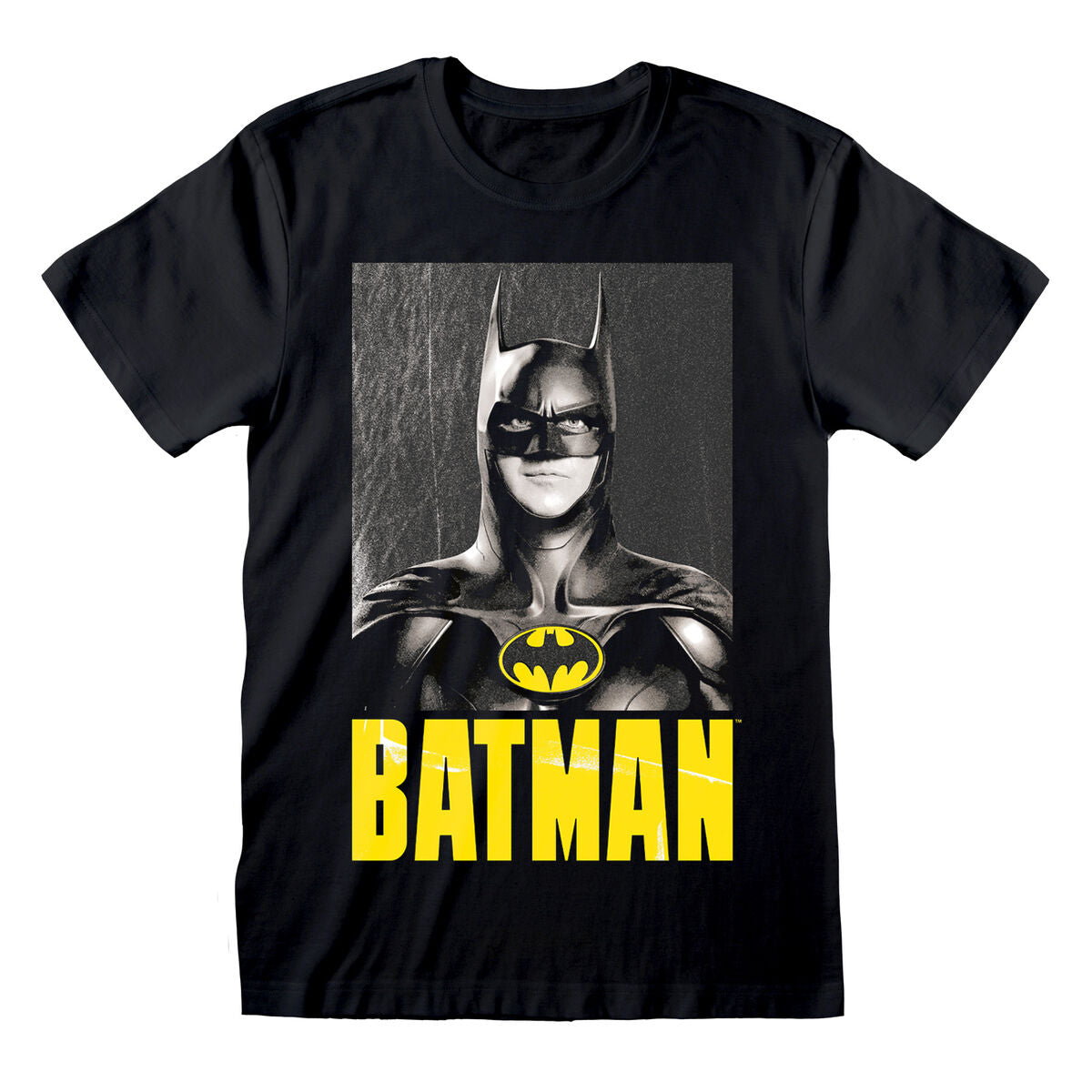 Short Sleeve T-Shirt Batman Keaton Batman Black Unisex Batman