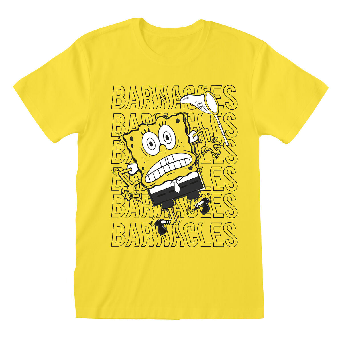 Unisex Short Sleeve T-Shirt Spongebob Barnacles Yellow Spongebob