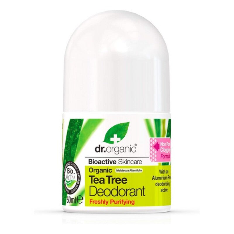 Roll-On Deodorant Dr.Organic DR00145 Tea tree 50 ml