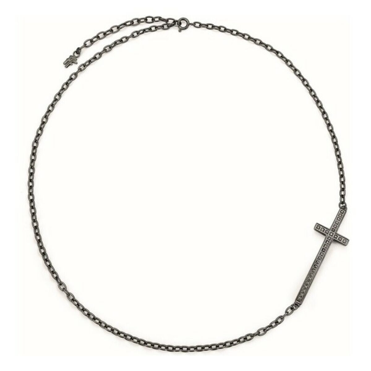 Ladies' Necklace Folli Follie 3N14T019KK_Plata Negra 45 cm Folli Follie