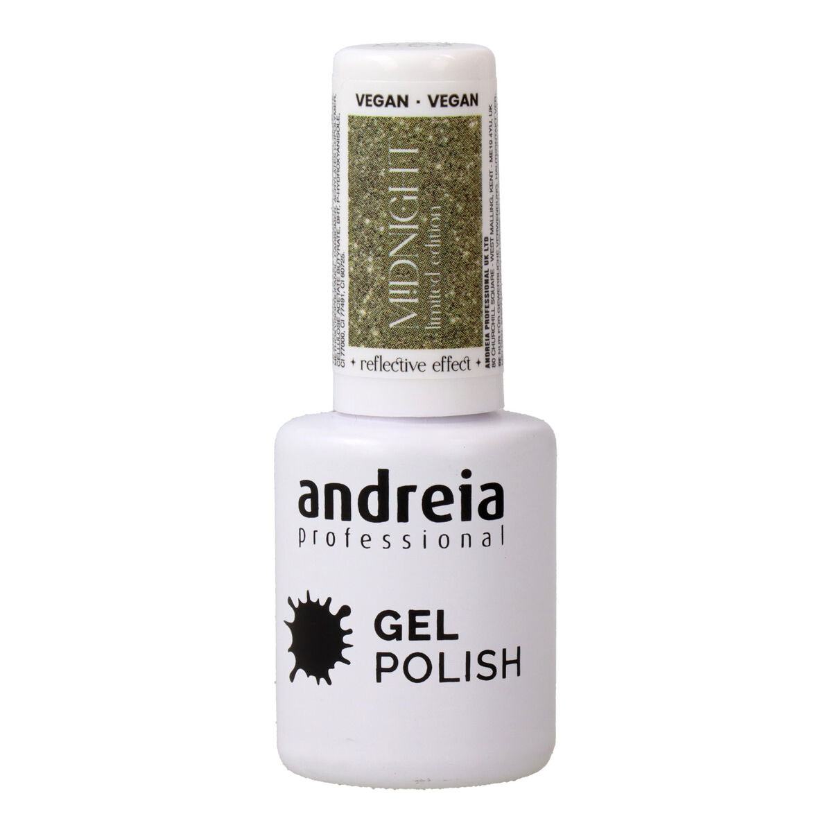 Nail Polish Semi-permanent Andreia Polish Reflective Colors Md6 Golden 10,5 ml Andreia